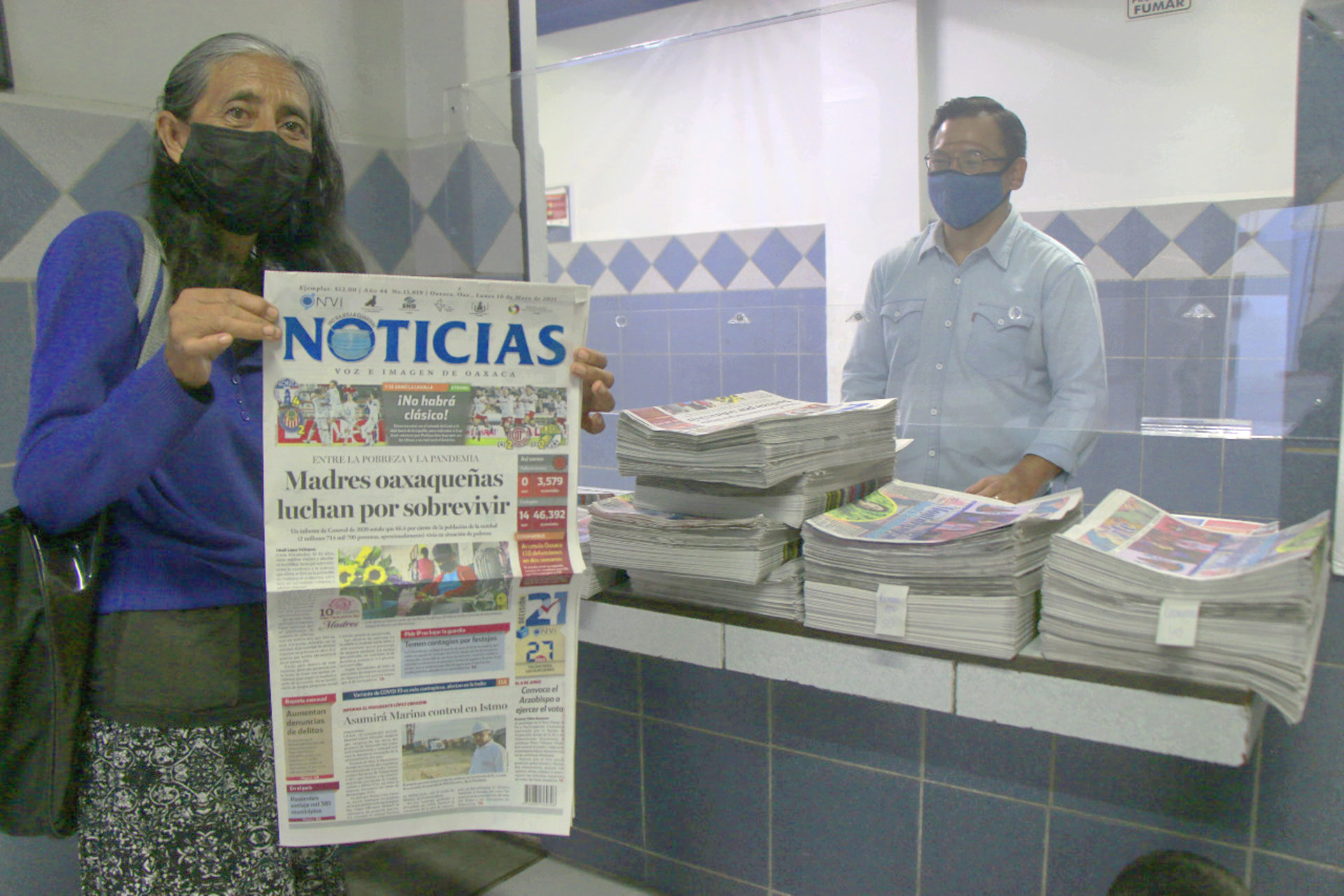 El tiraje de este lunes fue gratuito para los voceadores, como parte de los festejos por su día.