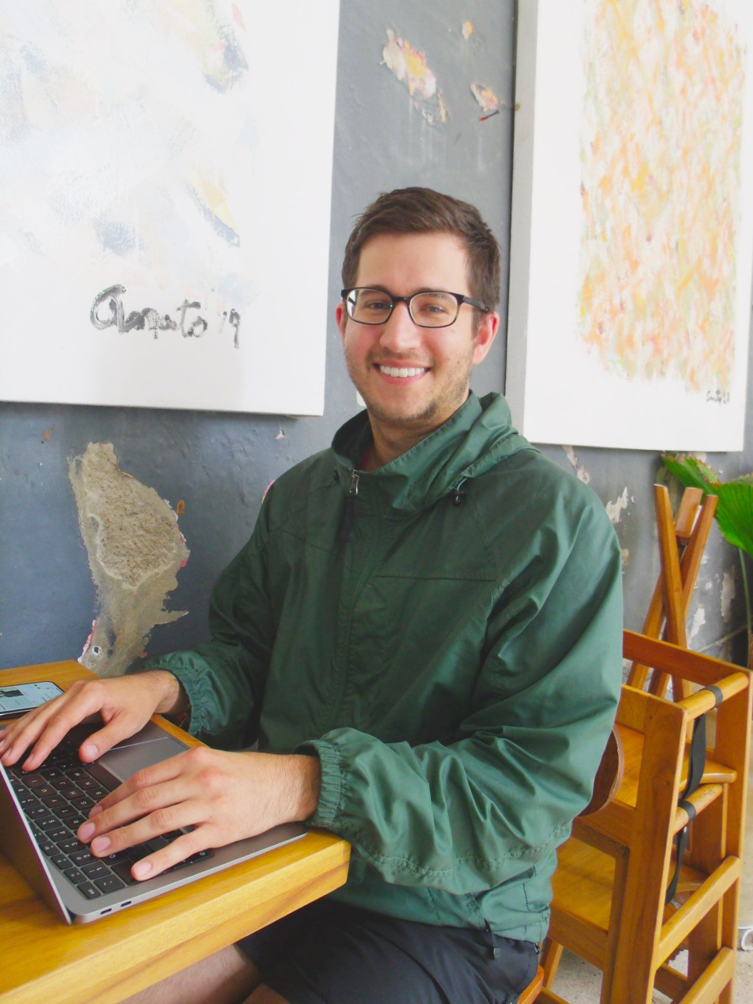 Chris, de visita en Oaxaca desde Estados Unidos.