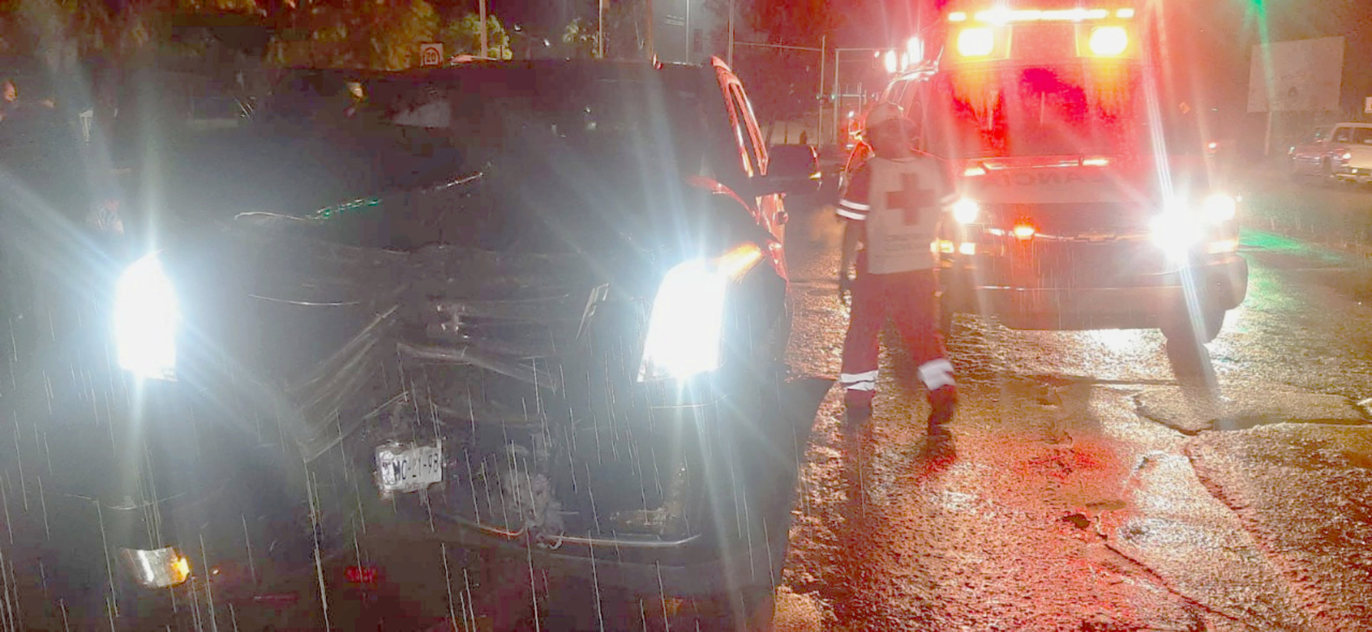Otro percance ocurrió en el puente Bicentenario.