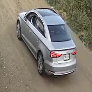 Este es el auto, presuntamente responsable del accidente.
