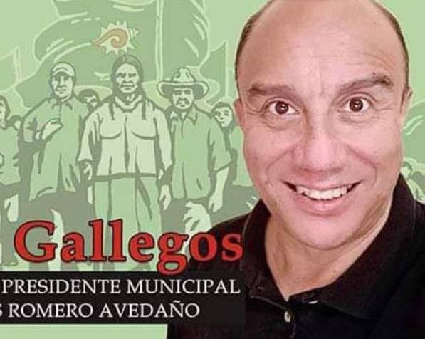 Su domicilio no es localizable para los juzgados, pero Gallegos hizo campaña electoral en 2021