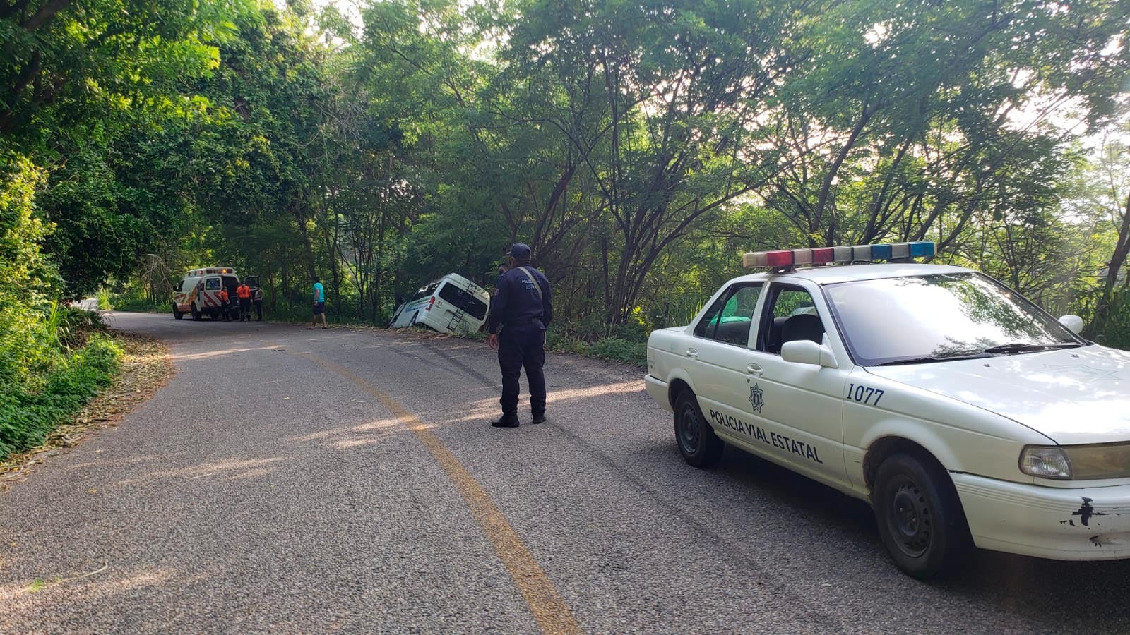 Personal de la Policía Vial Estatal tomó conocimiento de los hechos.