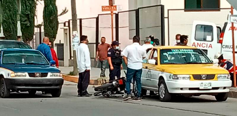 El accidente se registró en el centro de Huajuapan de León.