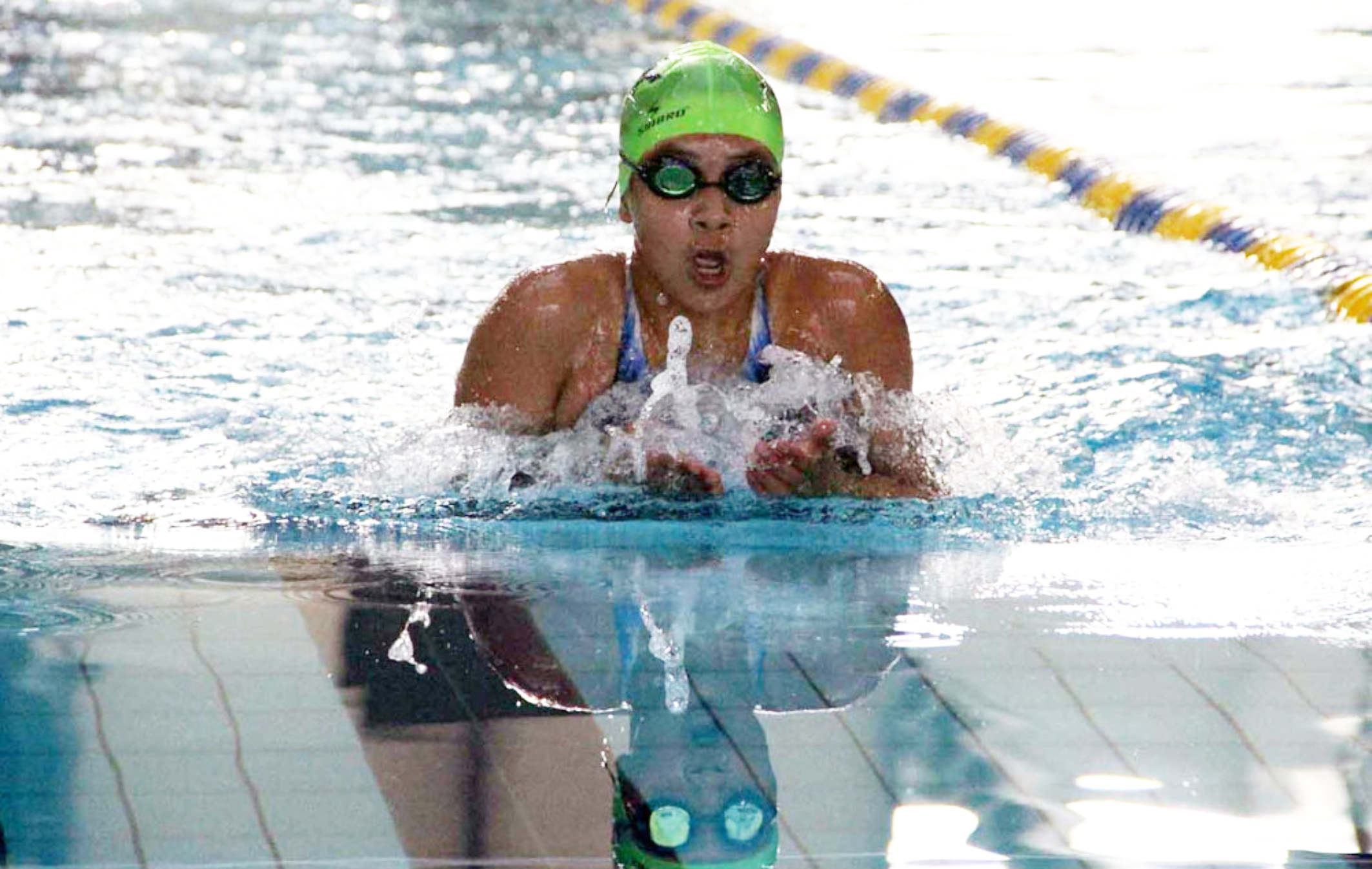 Alondra Mora es una de las últimas sirenas que aportó varias medallas a la natación oaxaqueña.