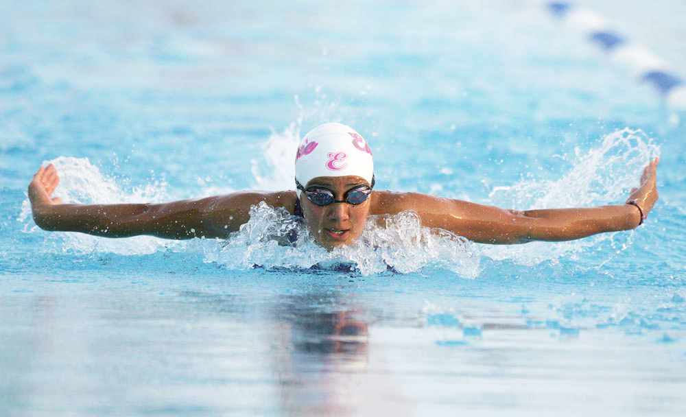 Andrea García, una de las destacadas nadadoras de la segunda época dorada de la natación oaxaqueña.