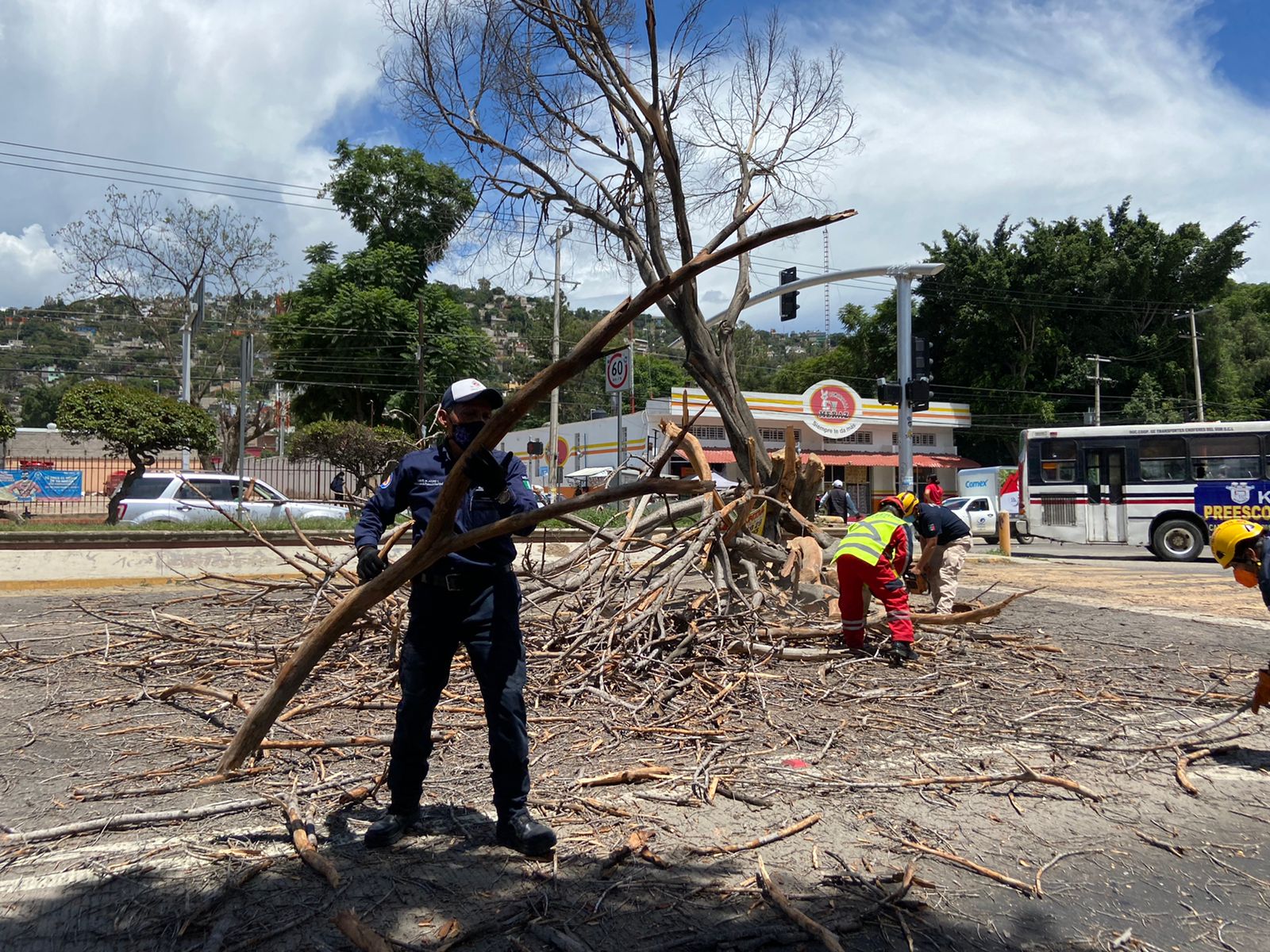 Elementos de diferentes corporaciones, se unieron para realizar este trabajo.