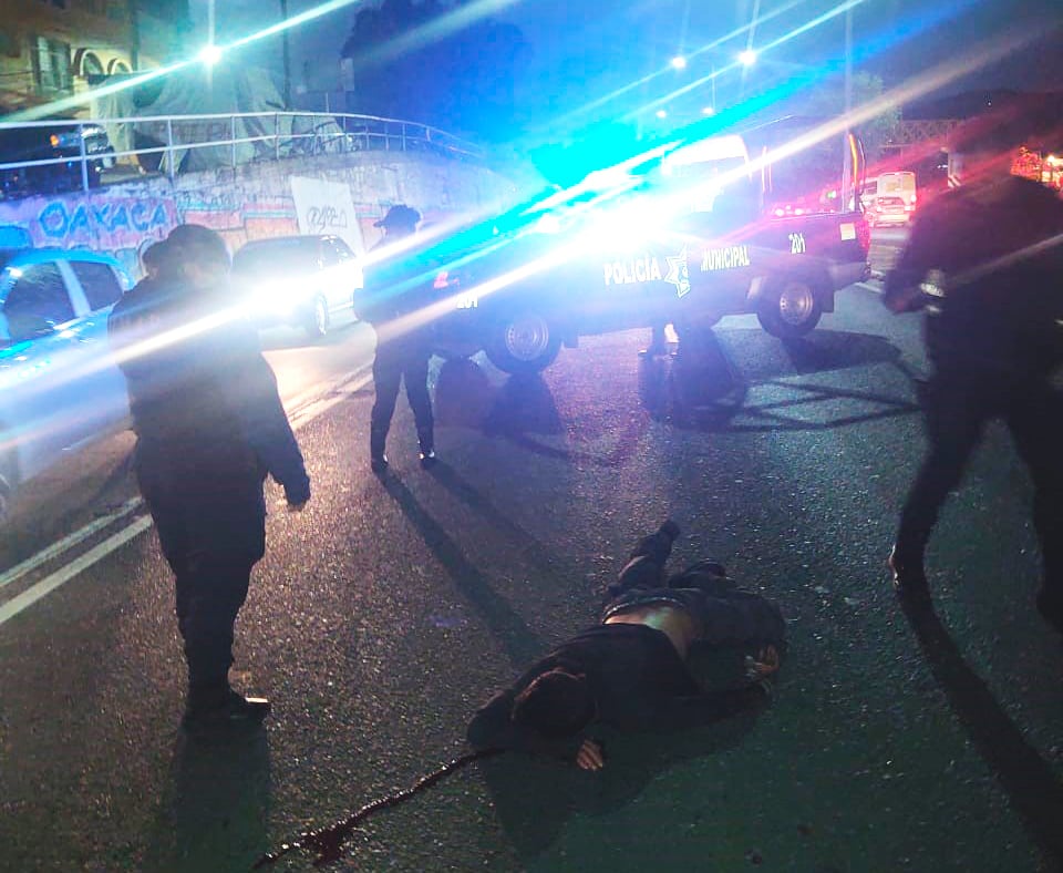 El percance ocurrió unos metros antes del crucero del mercado zonal de Santa Rosa Panzacola.