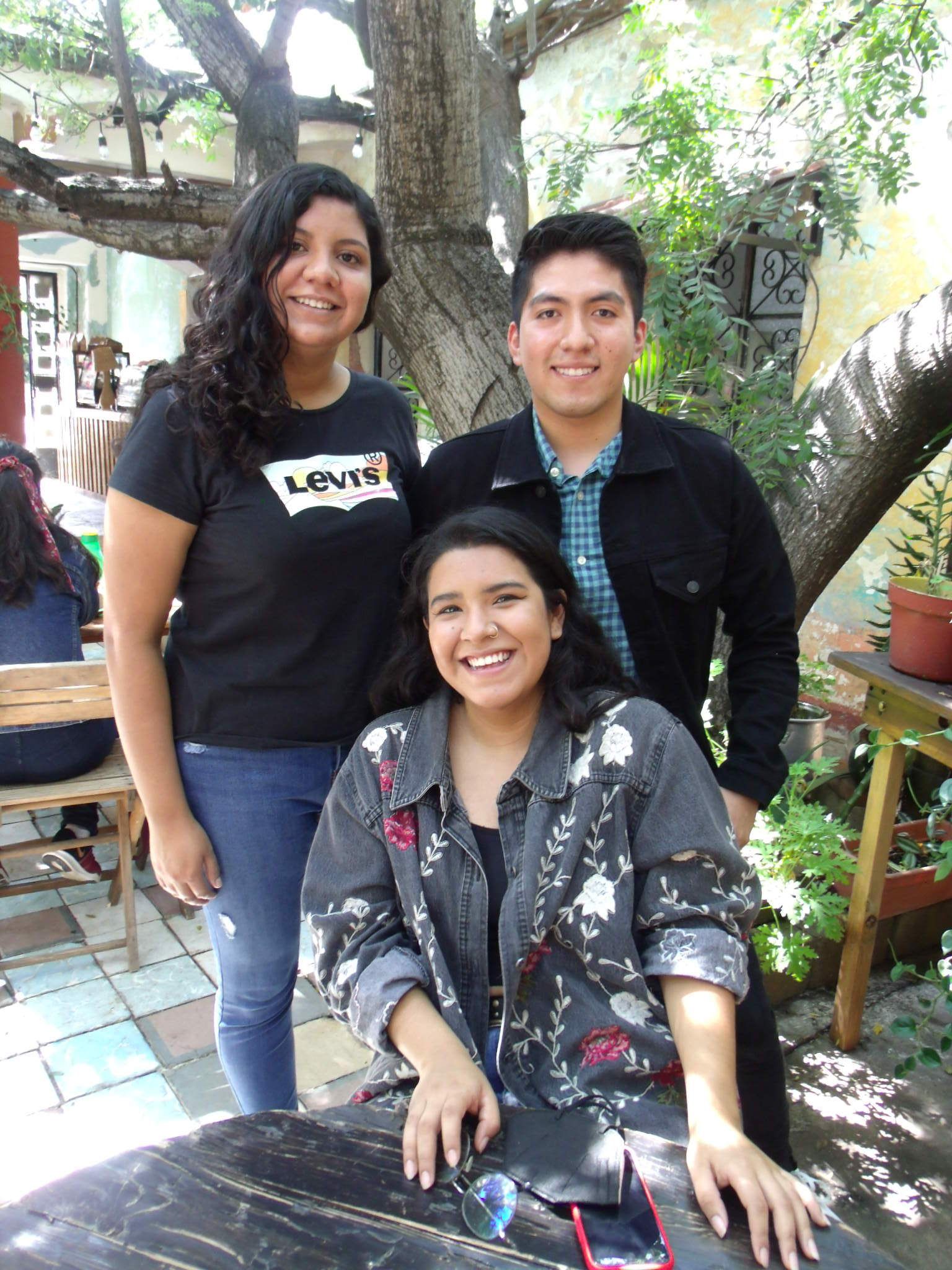 Karla Vargas, Daniel Rodríguez y Danitza Sánchez. Alma Chávez