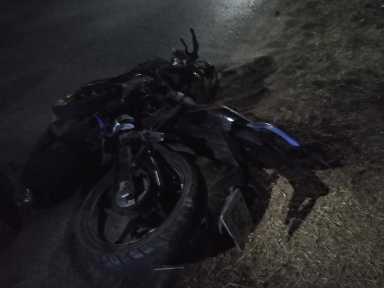 Esta era la motocicleta en la que viajaba el hoy occiso.