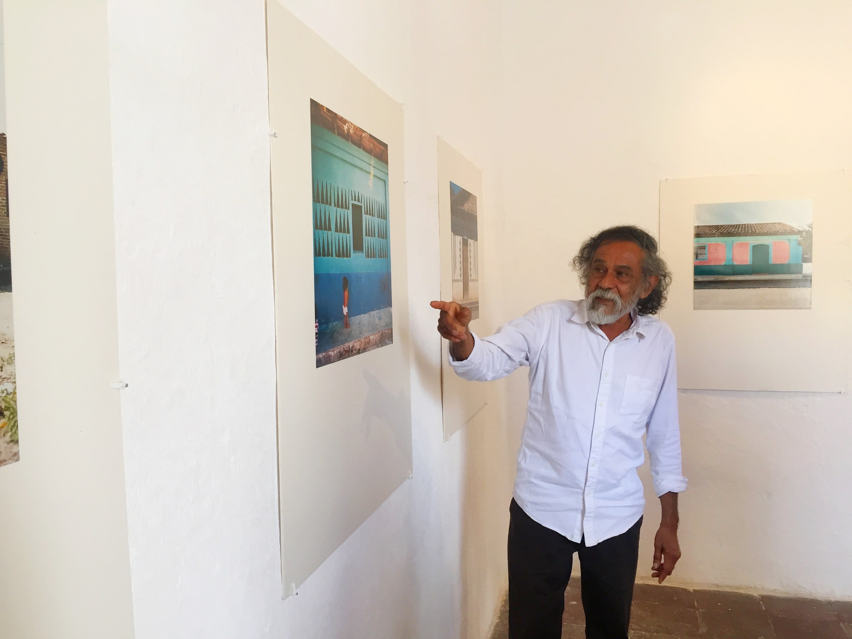 Toledo, en la exposición “Casas Tradicionales del Istmo de Tehuantepec”, un registro de la arquitectura vernácula de esta región, a la que apoyó tras el terremoto del 7 de septiembre de 2017. Archivo/ Carina Pérez García