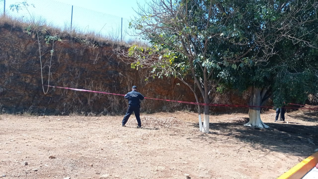 Fue hallada a unos metros de la gasolinera de San Jerónimo Tlacochahuaya, Tlacolula.