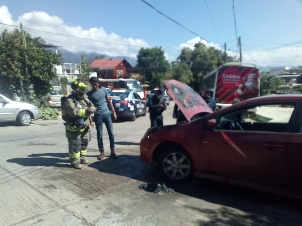 Elementos del HCBO lograron sofocar el incendio en cuestión de minutos.