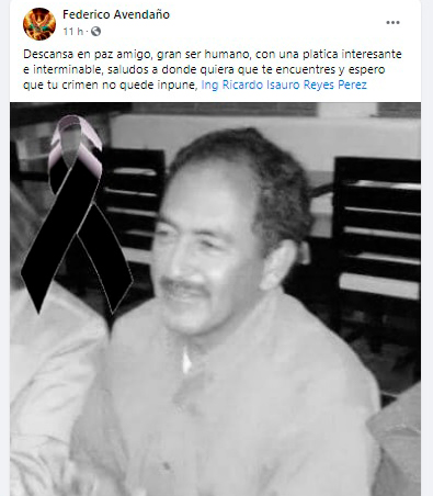 A través de las redes sociales dieron las condolencias a la familia y lamentaron el asesinato.