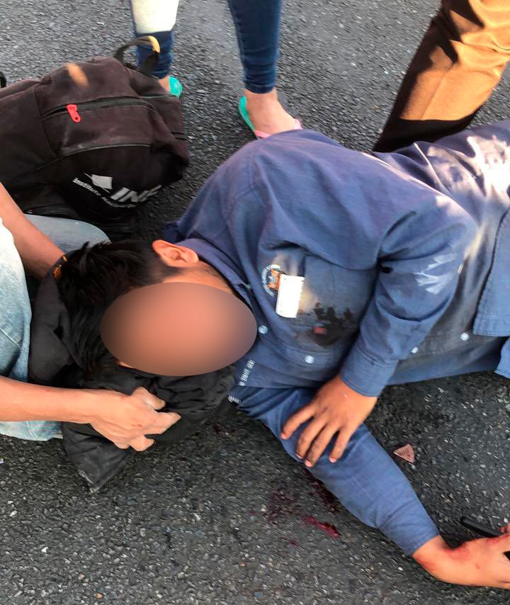 El accidente ocurrió en El Columpio de Ixcotel.