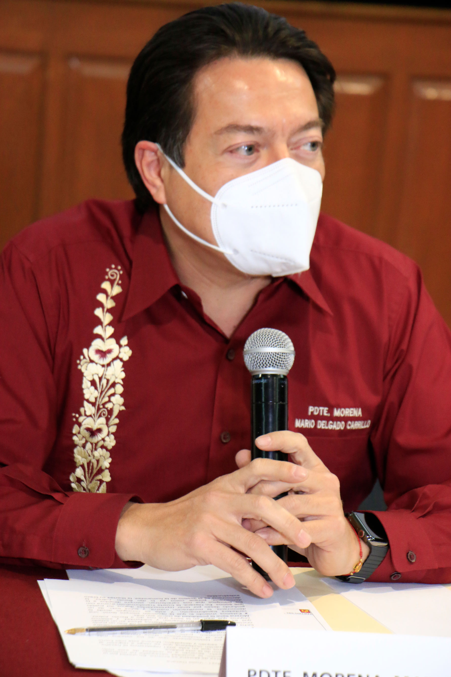 El presidente de Morena, Mario Delgado. Mario Jiménez Leyva