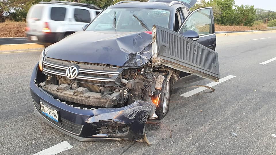 La camioneta Volkswagen, que presuntamente provocó el percance.