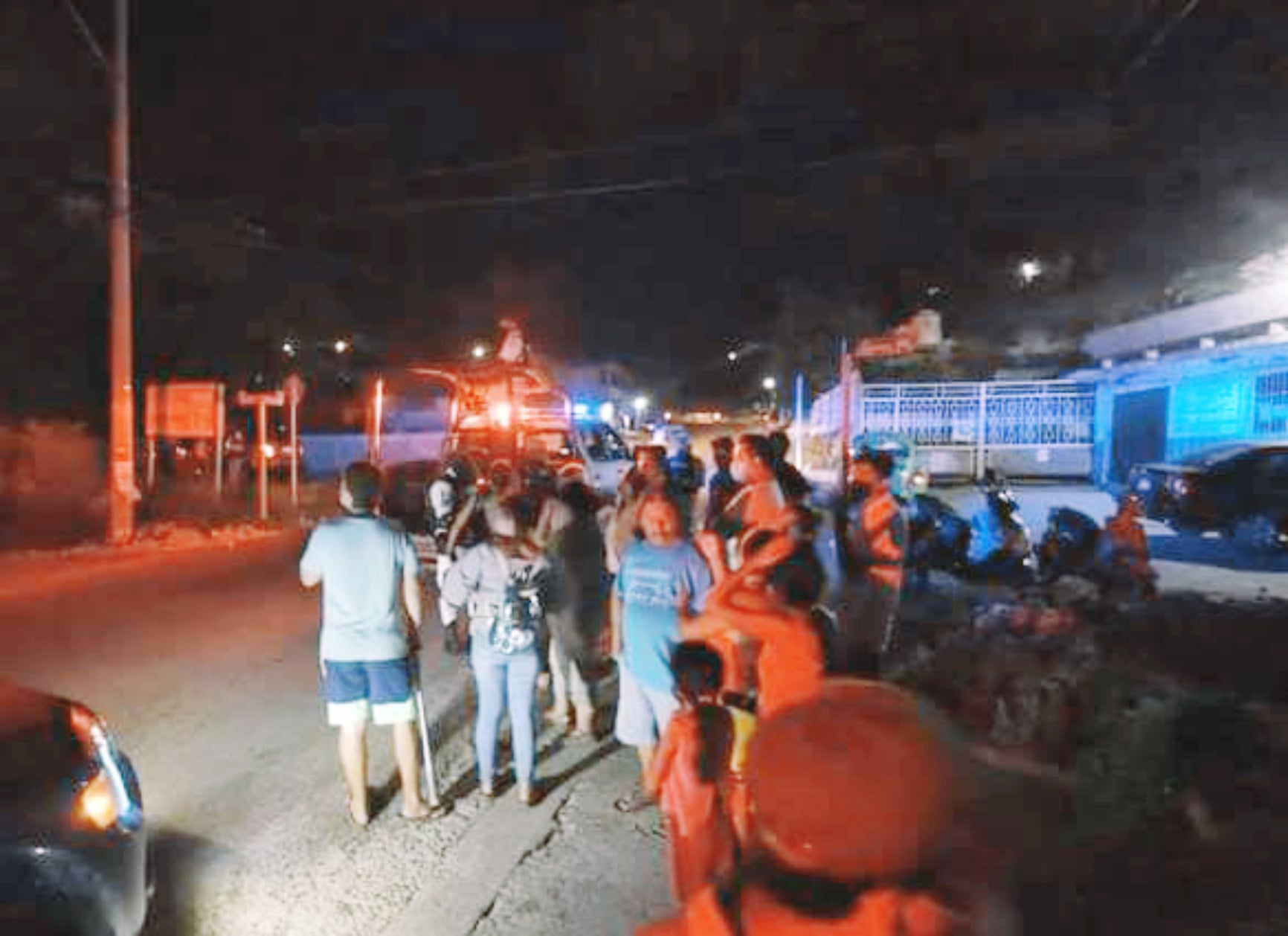 Los elementos policíacos realizaron una búsqueda en la colonia San Martín.