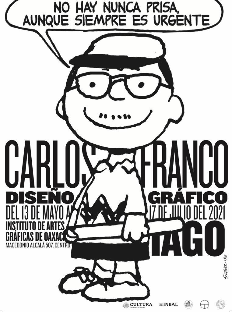 El cartel fue diseñado por Alejandro Magallanes, amigo y colega de Carlos Franco.