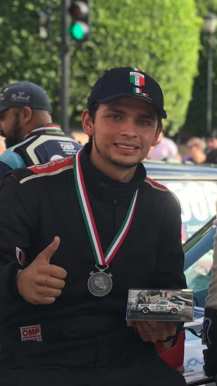 Jesús García Jr se convirtió en el 2019 en el segundo navegante más joven en participar en una Carrera Panamericana.