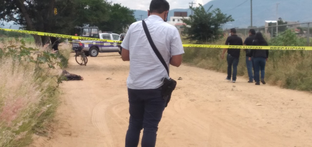 La zona fue acordonada por los elementos de la policía municipal.