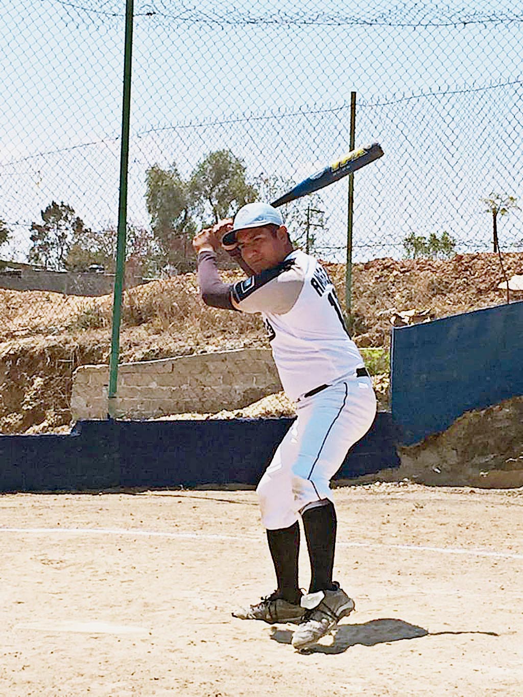 Ángel Carrasco Sibaja disparó dos hits por Santa Fe.